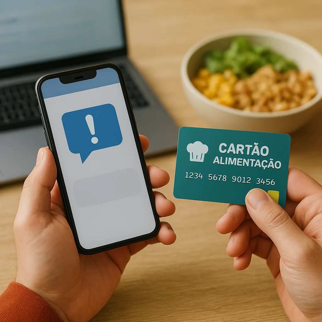 Cartão alimentação: proteja-se de golpes por WhatsApp e SMS